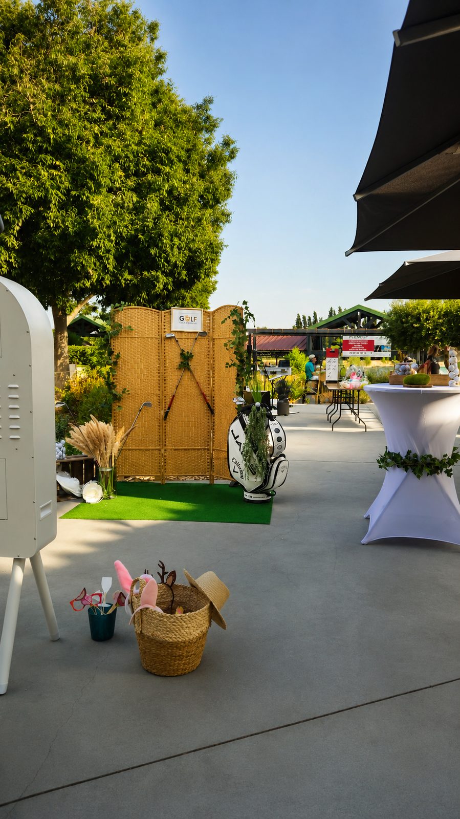 Photobooth et décoration pour un événement d'entreprise